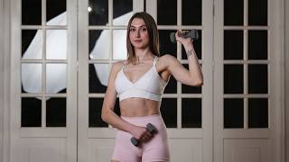 Тренировка на верх тела с гантелями